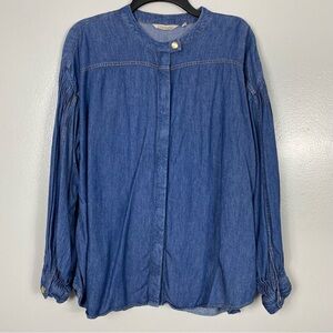 Soft Surroundings grotto denim shirt/jacket Sz L
